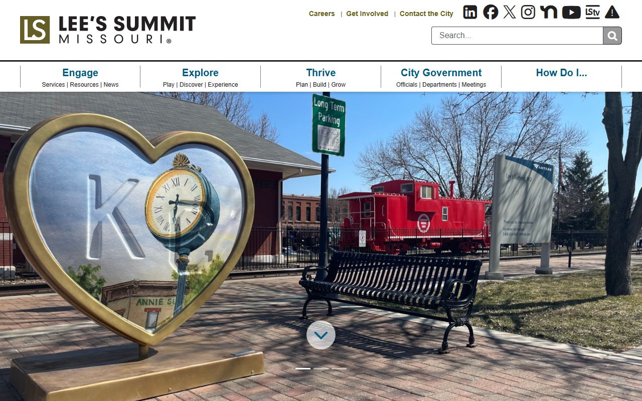 Lee's Summit Missouri city website for police records and public records