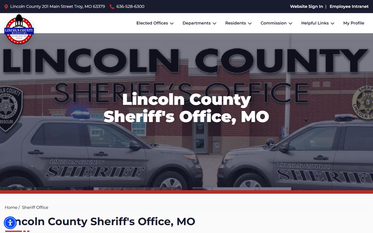 Lincoln County Sheriff's Office website for police records