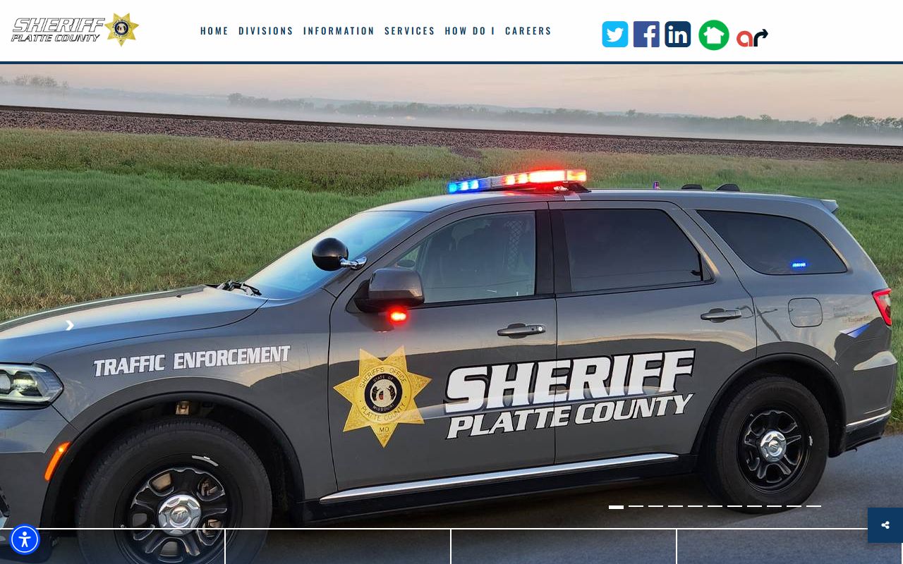 Platte County Sheriff's Office website for Platte County police records